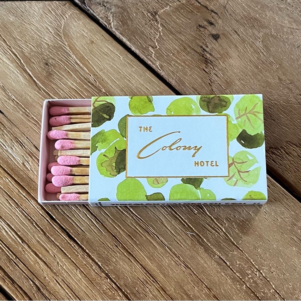 The Colony Hotel Matchbook